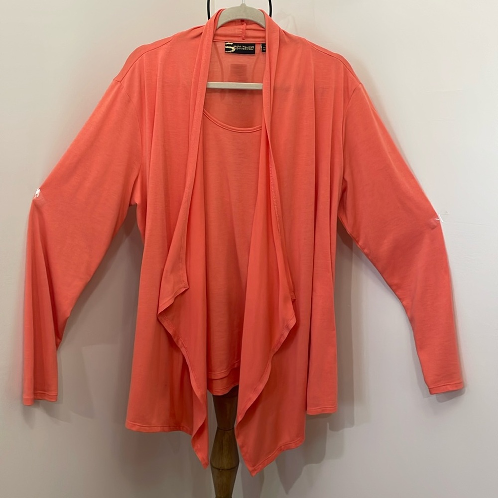 🍉 BEAUTIFUL CORRAL COLORED SEWN IN CAMI TUNIC LENGTH